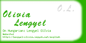 olivia lengyel business card